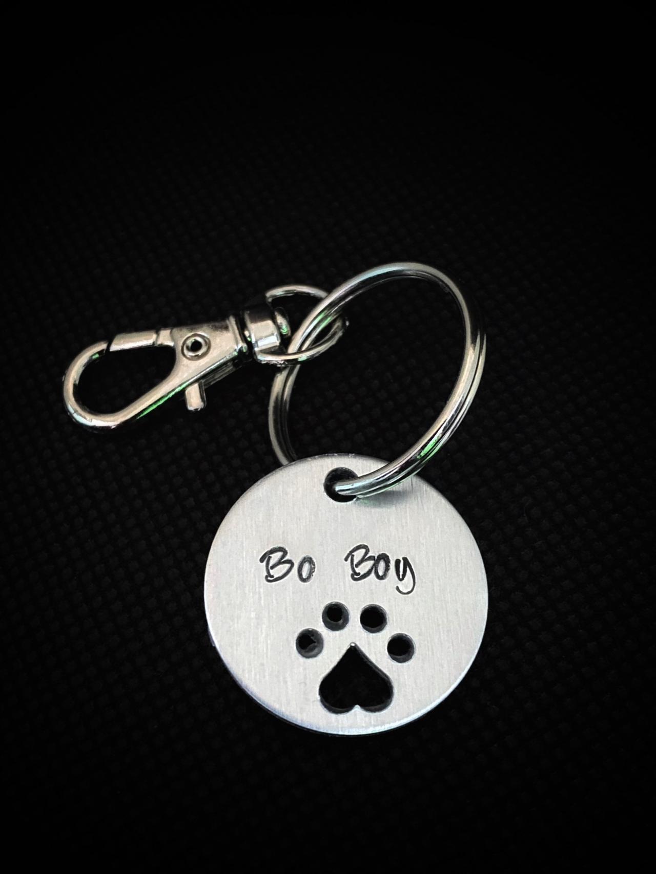 CUSTOMIZED KEY CHAIN, Fur Baby Key Chain, Personalized Hand Stamped Key Chains on Luulla
